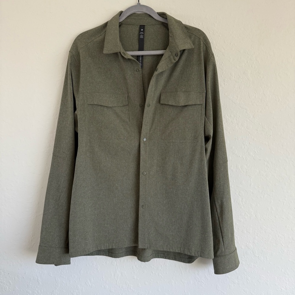 Lululemon Airing Easy Olive Overshirt